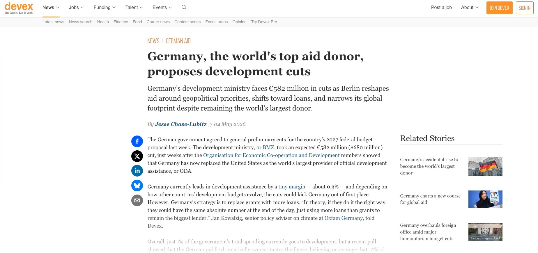 Devex article